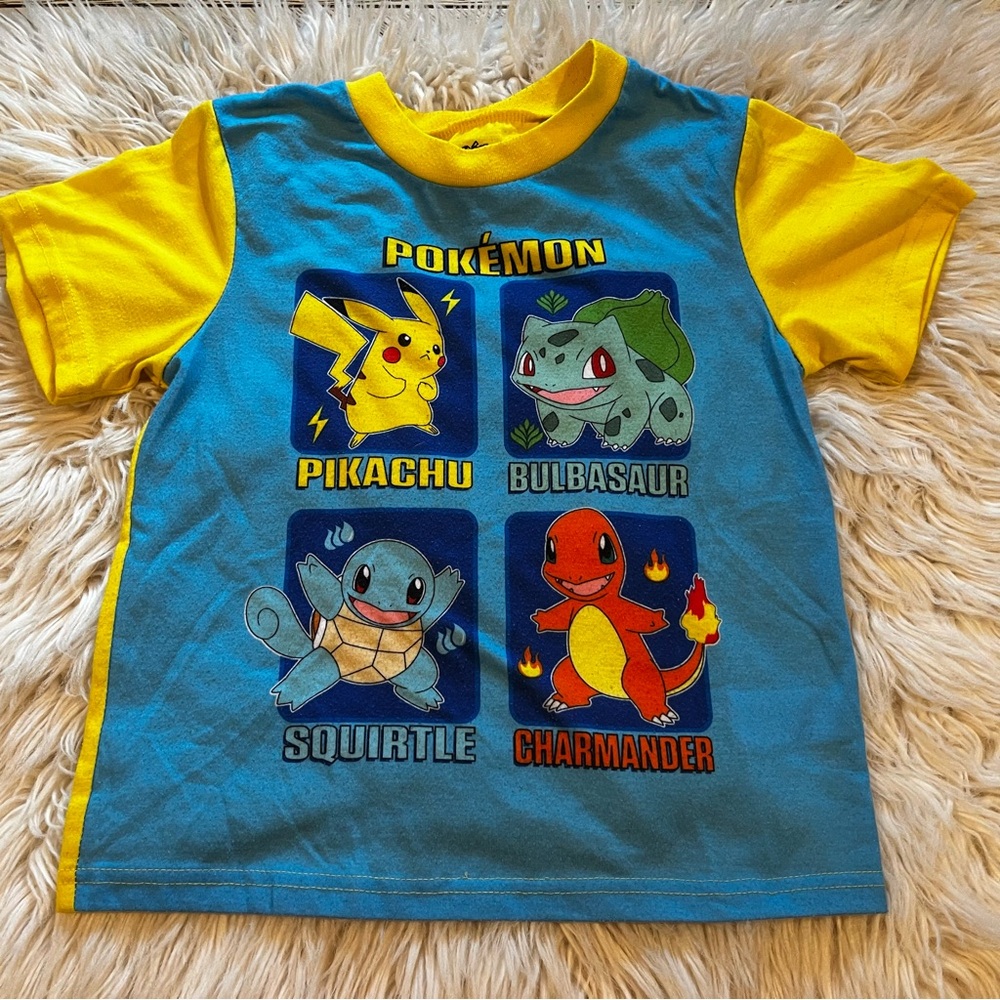 2 Pokemon Kids Pajamas Sets- Blue and Yellow/Black and Yellow - Picture 8 of 16